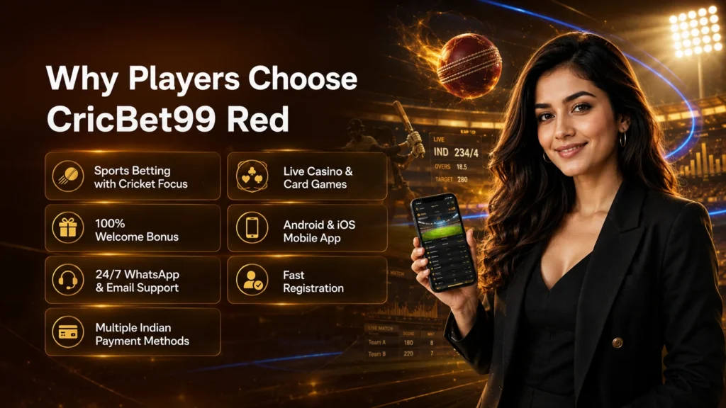 CricBet99 Red is an online betting platform