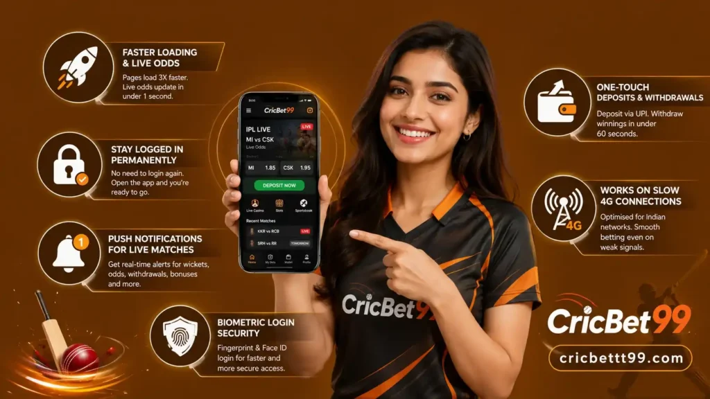Why Use the CricBet99 App Instead of the Browser