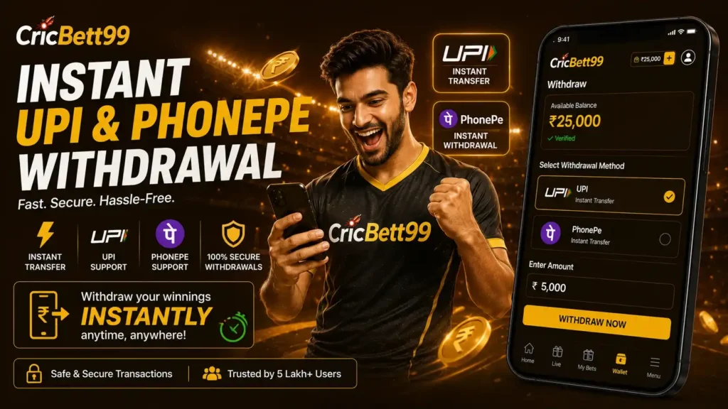 Cricbet99 Withdrawal - Get Your Winnings in Under 10 Minutes