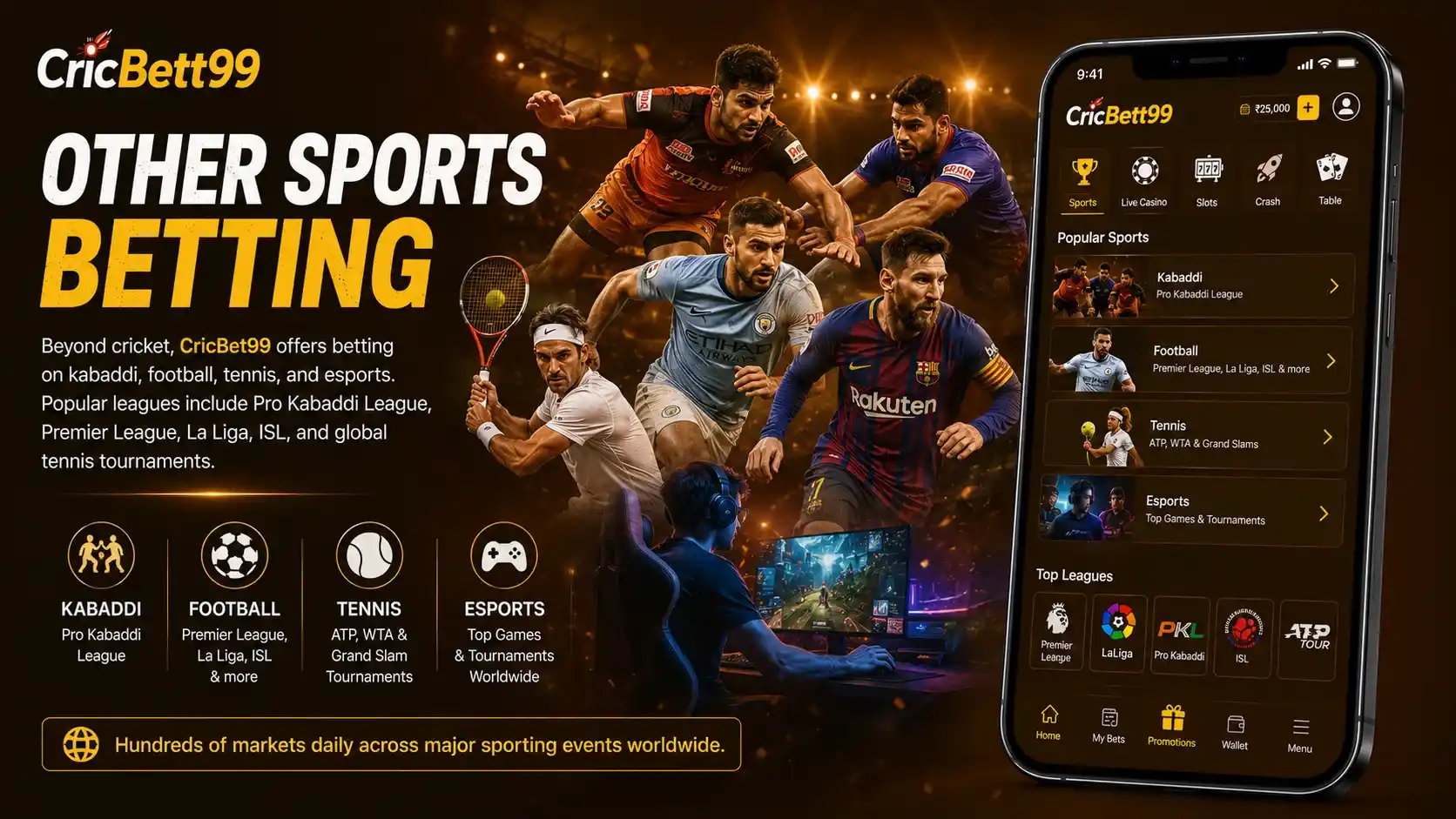CricBet99 other sports betting