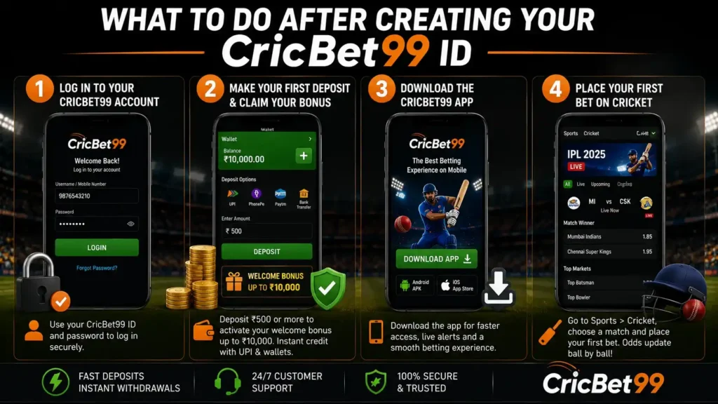What to Do After Creating Your CricBet99 ID
